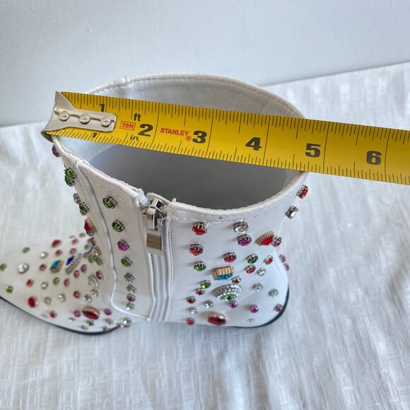 Azalea Wang Rhinestone Embellished Western Boots SZ 10 - Picture 13 of 15